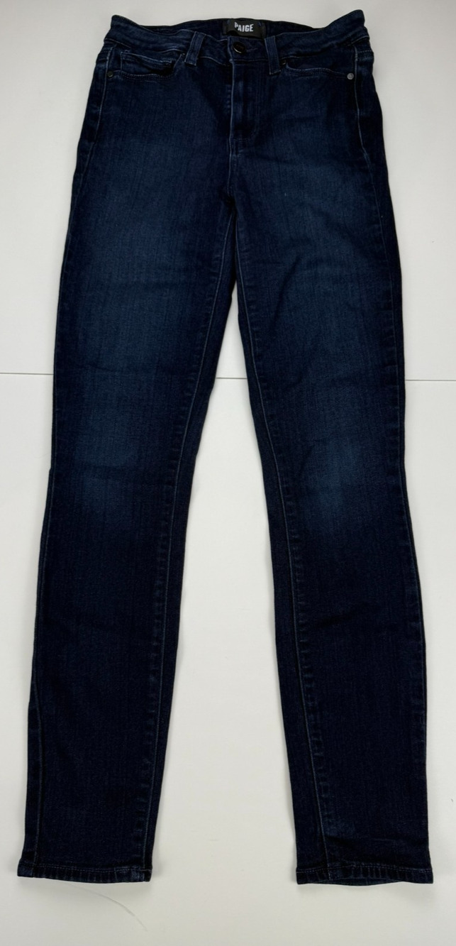 PAIGE Margot Ankle Jeans Womens 25 Dark Blue High Rise Skinny Stretch Denim